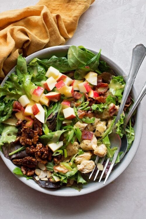 Honey Mustard Chicken Salad | lifemadesimplebakes.com